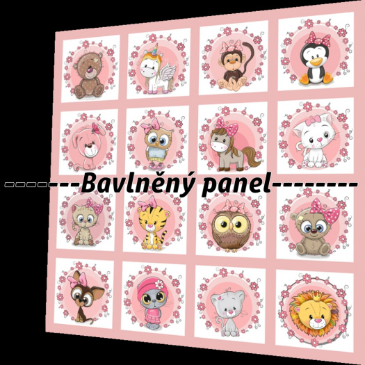 BAVLNĚNÝ PANEL / I NA PEXESO/ 35 x 35 cm  NP1