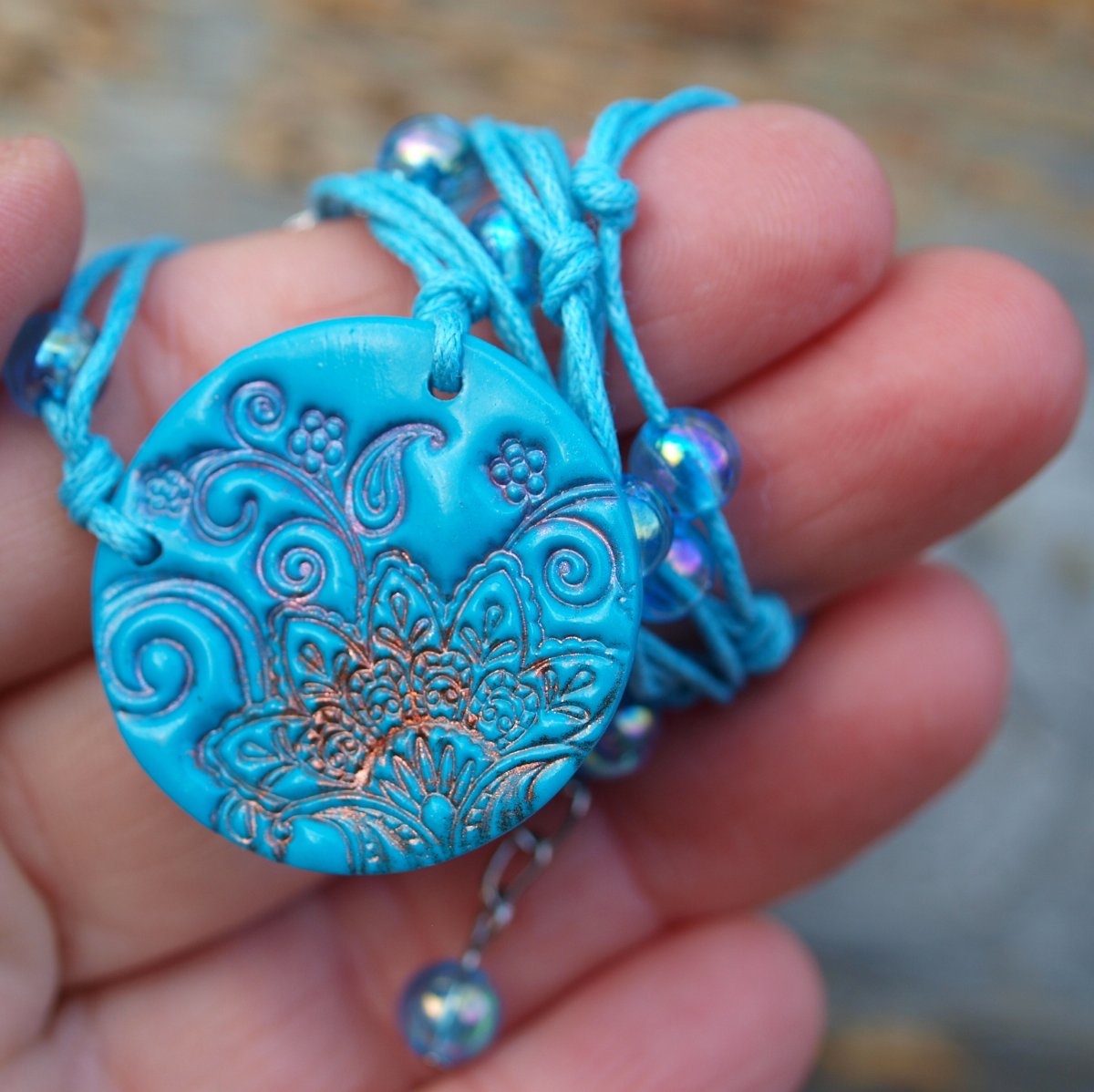 Náhrdelník - tyrkysový orient