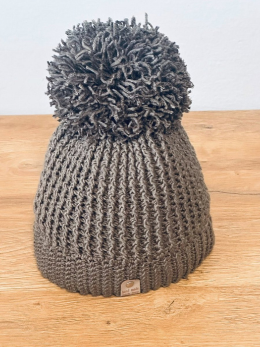 Šedý kulíšek  - čepice 