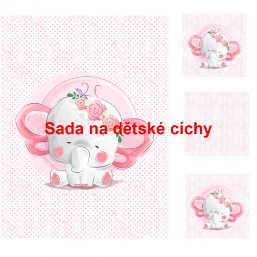 Autorská sada bavlněných panelů na peřinku č.11