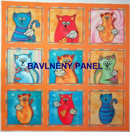 BAVLNĚNÝ PANEL / I NA PEXESO/ 35 x 35 cm  FNP11