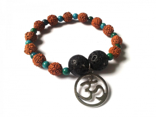 Rudraksha & Láva & Azuromalachit - Óm