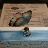 Originální krabice svatební,dárková,šperkovnice s motýlem vintage
