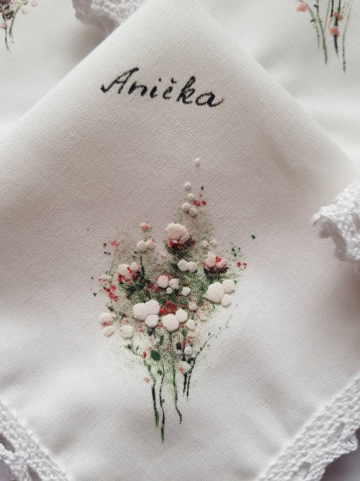  Ručně malovaný kapesníček do tanečních