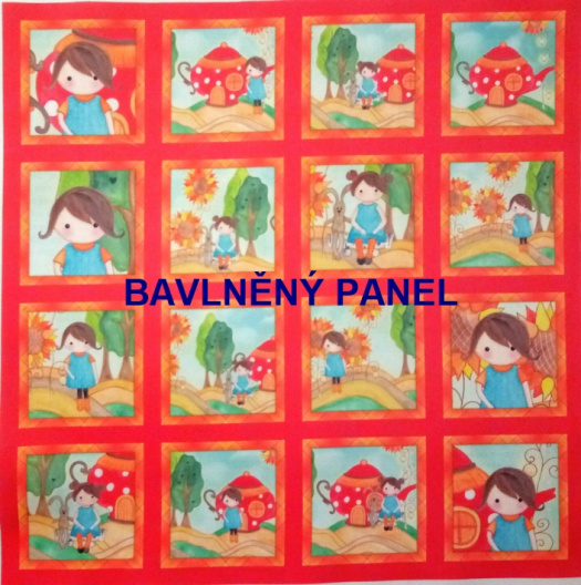 BAVLNĚNÝ PANEL / I NA PEXESO/ 35 x 35 cm  FNP23
