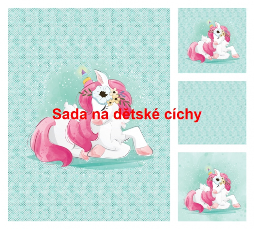 Autorská sada bavlněných panelů na peřinku č.17