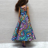 Dlouhé barevné šaty pro Barbie