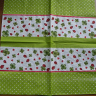 Ubrousek vzor  berušky a čtyřlístky