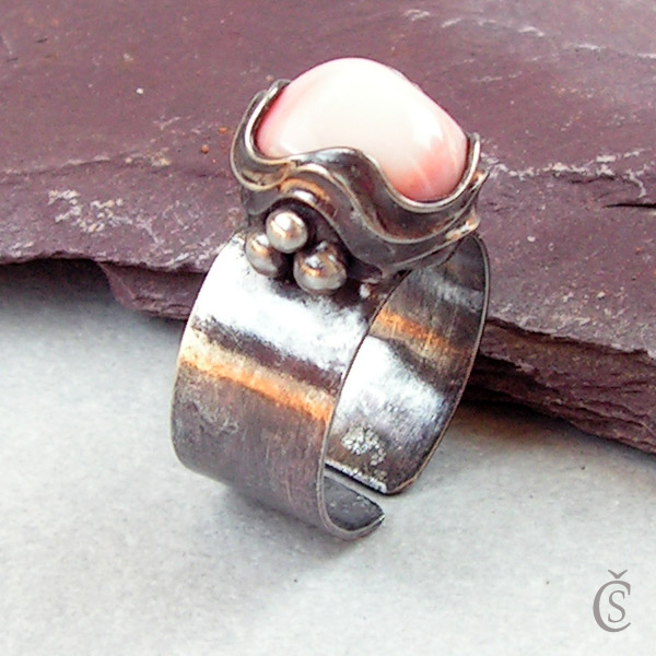 Prsten s Achátkem Botswana