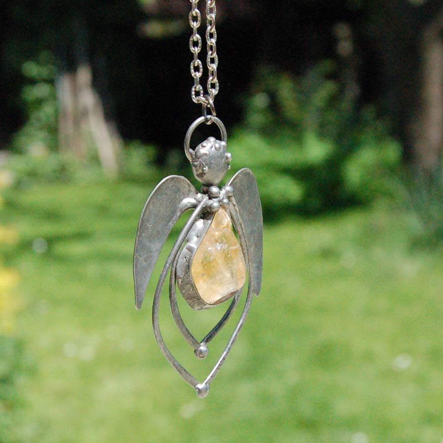 Náhrdelník Andílek s citrínem 