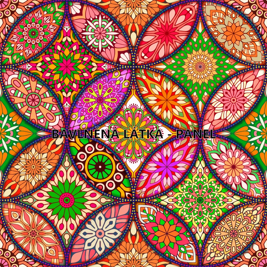 BAVLNĚNÝ PANEL - VELKÝ 35 X 35 cm MAN693