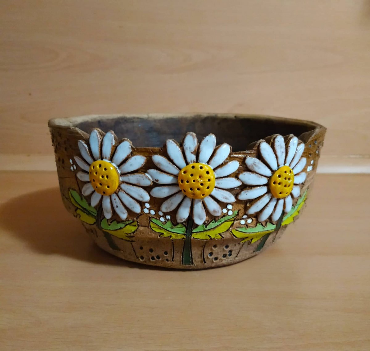 Dekorační mísa - Kopretiny