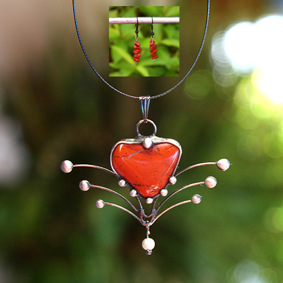 Fiona - Jaspis + Náušnice ZDARMA...