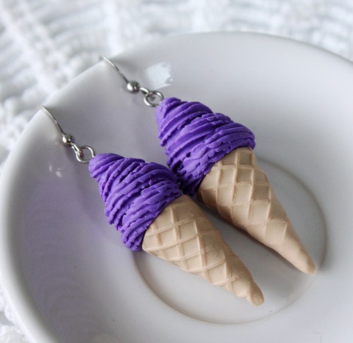 točená borůvková zmrzlina