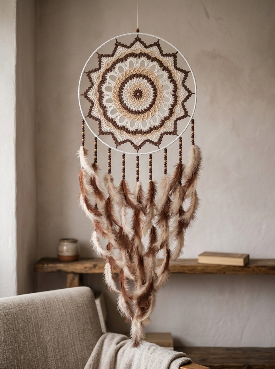 Lapač zlých snů s mandalou 40 x 115 cm