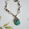 Náhrdelník - tyrkenit v krajce