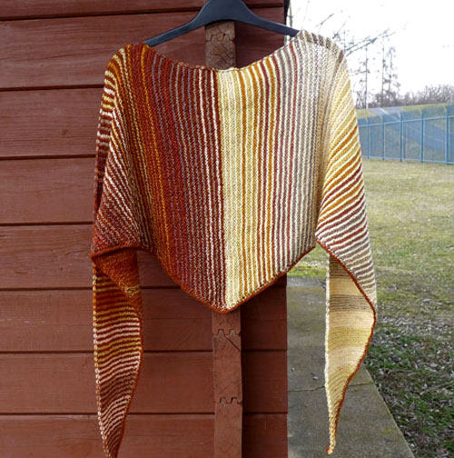 Medové dny - pletený šátek