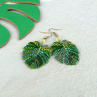 Náušnice - monstera