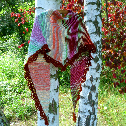 Pletený šátek - první mrazík