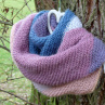 Pletený šátek - pavučinka (merino)