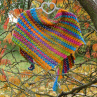 Háčkovaný šátek - harmonie barev