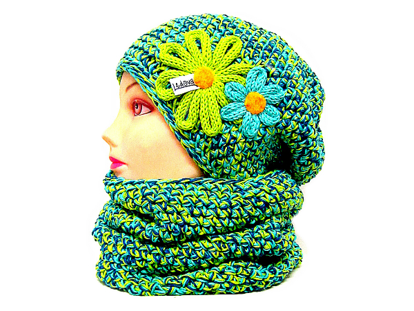 ♥༻ SOUPRAVA ČEPICE A NÁKRČNÍKU ༺♥༻