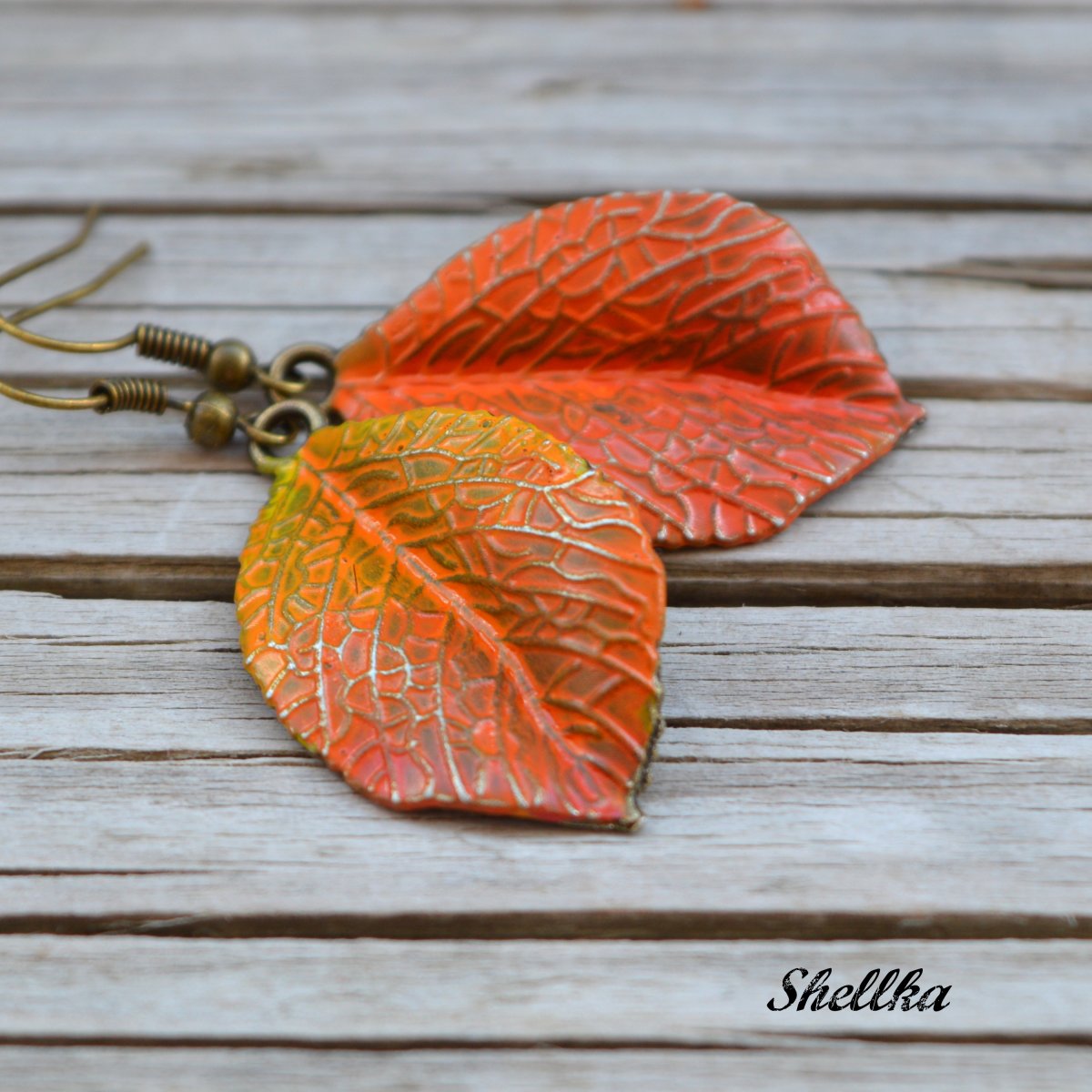 Náušnice ,,AUTUMN LEAVES,, III.