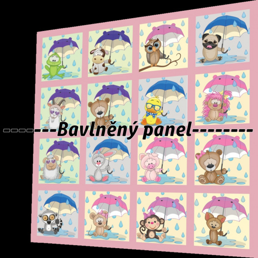 BAVLNĚNÝ PANEL / I NA PEXESO/ 47 x 47 cm  NP-27
