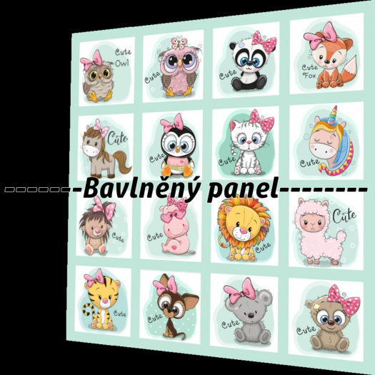 BAVLNĚNÝ PANEL / I NA PEXESO/ 47 x 47 cm  NP-20