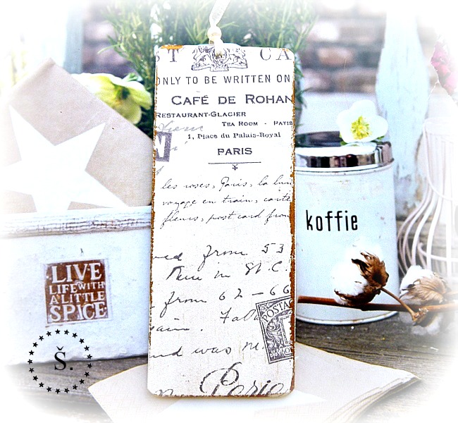 dřevěná záložka do knihy