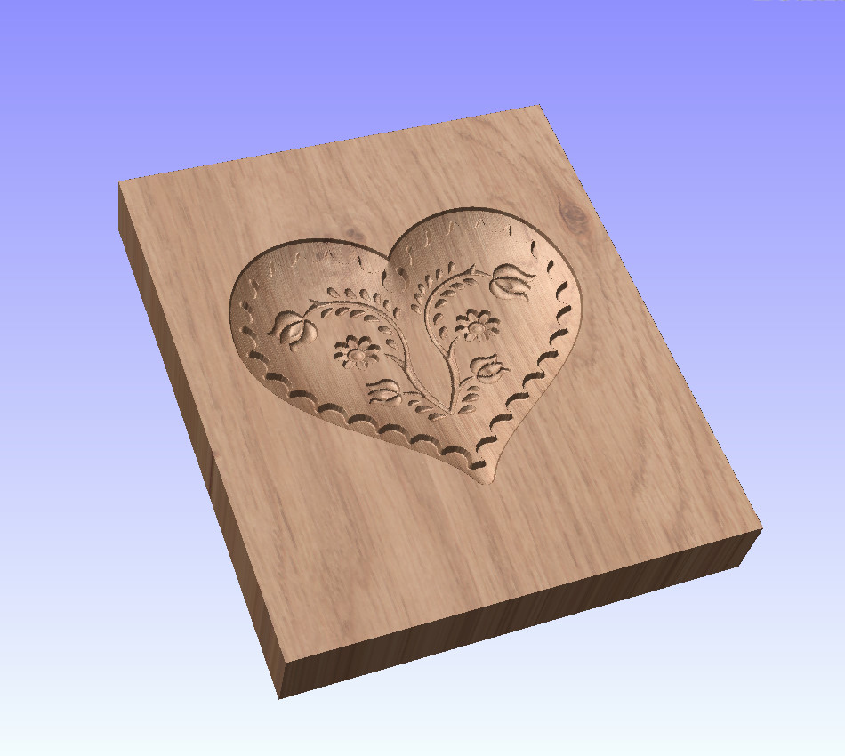 Dřevěná forma na tlačený perník 106