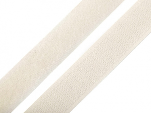 Suchý zip v metráži šíře 20 mm (1m) - smetanová