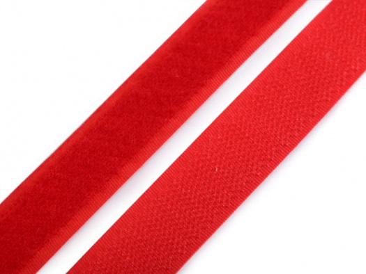 Suchý zip šíře 20 mm (1m) - červená