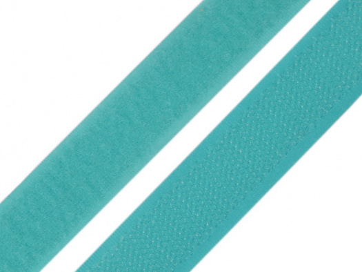 Suchý zip šíře 20 mm (1m) - tyrkysová
