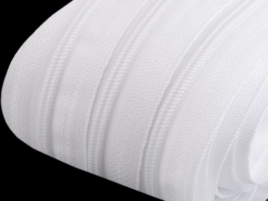 Zip spirálový 3 mm (1m) - bílá