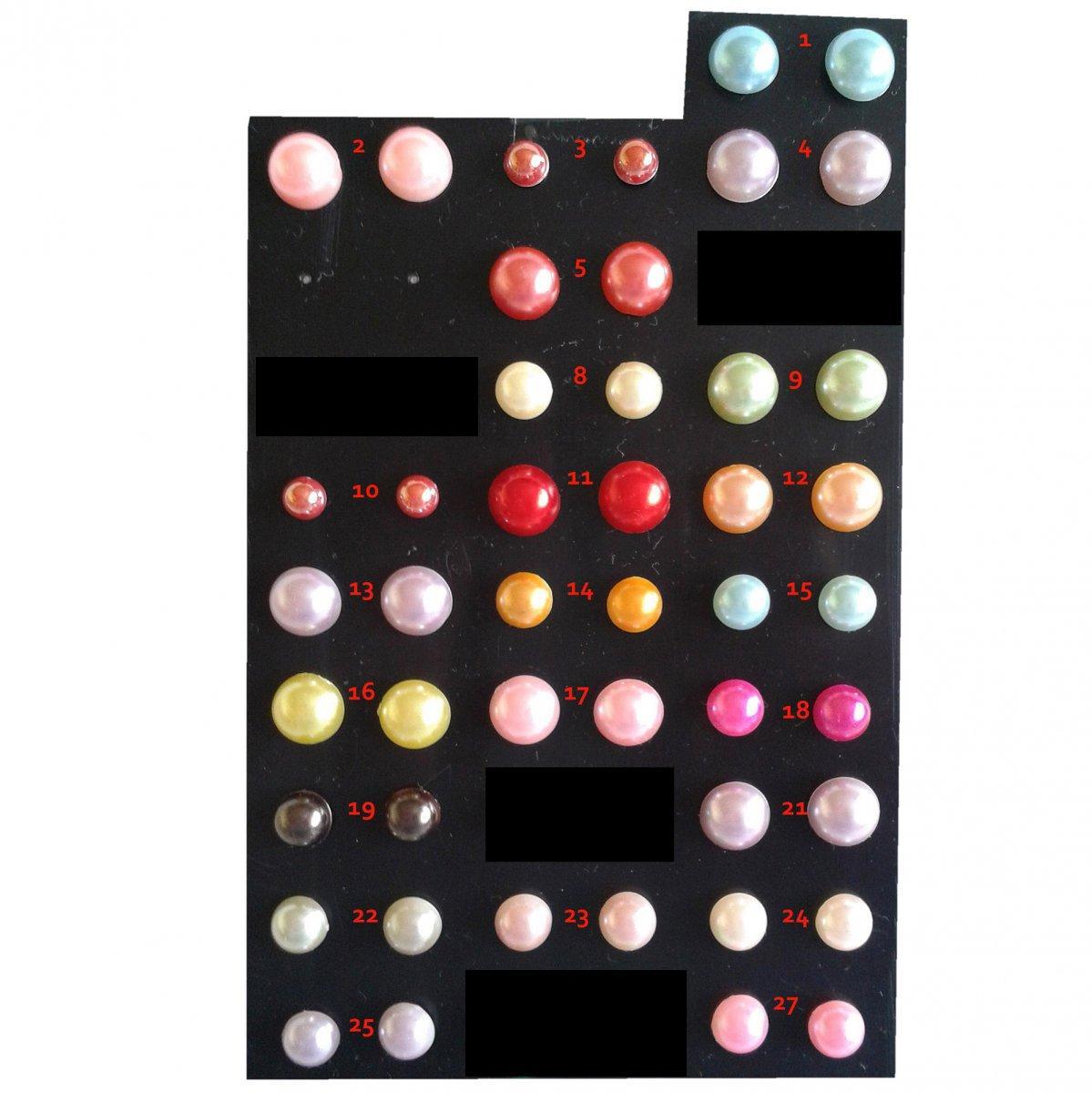 Perlové náušnice lepené 2 (759)