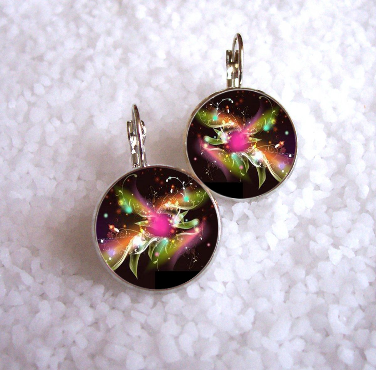 Náušnice z pryskyřice