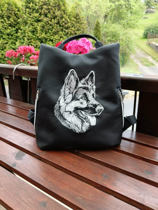 Vyšívaný batoh Safe - Německý ovčák
