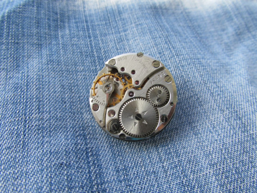 Brož ze starých hodinek,steampunk, originální brož