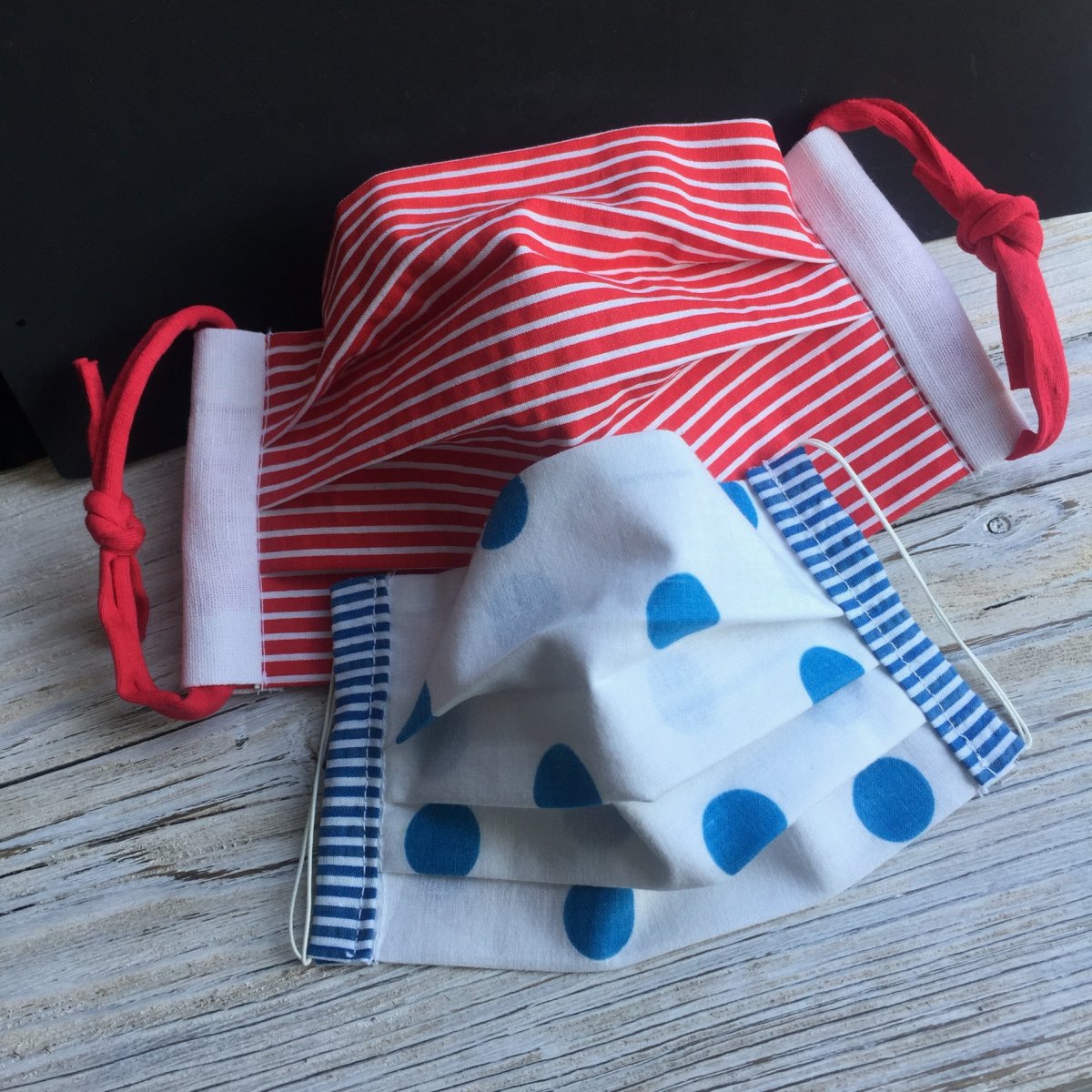 Výhodná sada - 2 roušky puntík a proužek