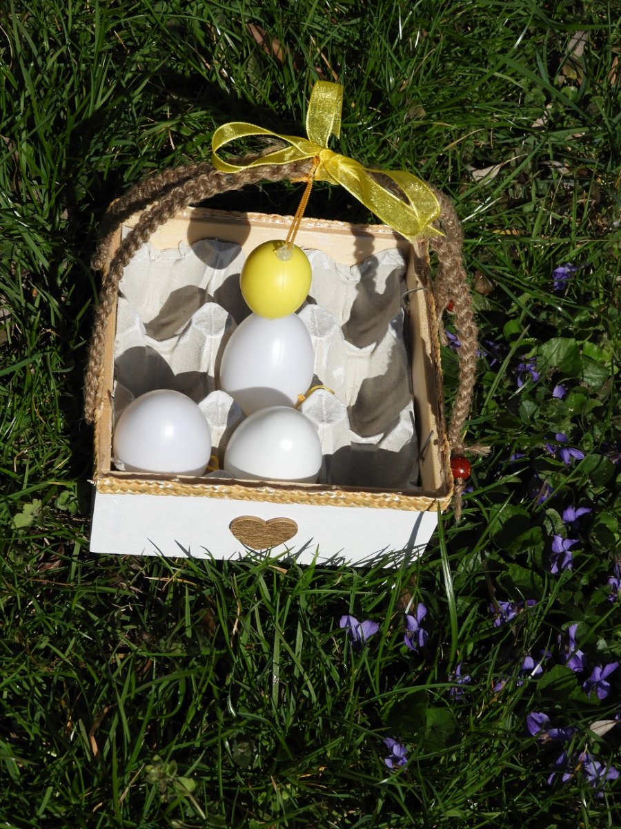 Stojan na dochucovadla/košík na 9 vajec-srdíčko