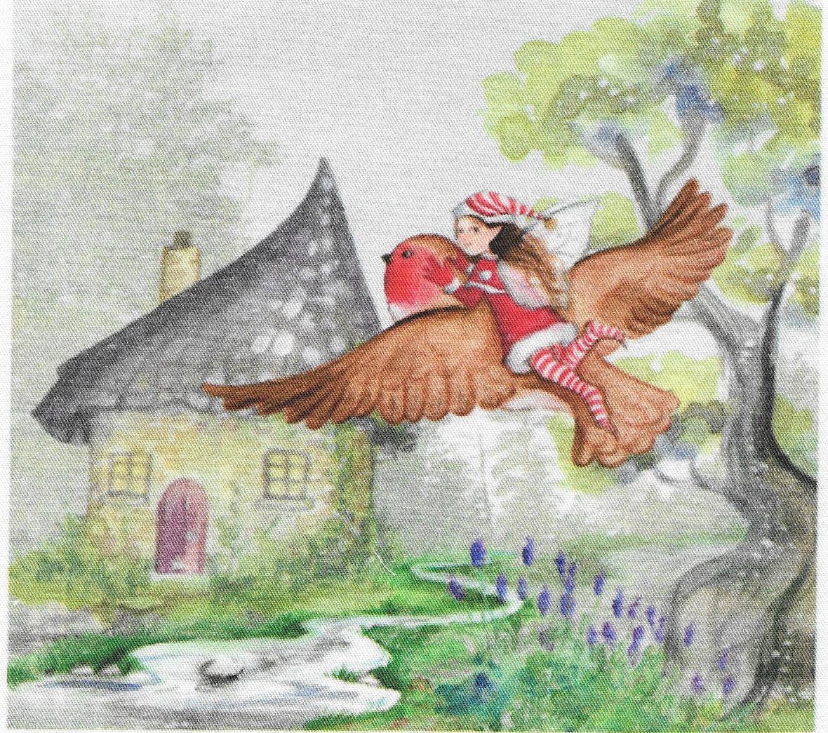 BAVLNĚNÝ PANEL - VELKÝ 13,5 X 14,5 cm ZP23