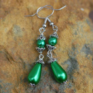 Zelené secesní slzičky