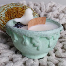 Svíčka beton pastelově zelená