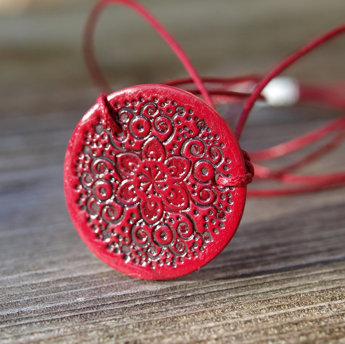 Náhrdelník - vínovočerný orient