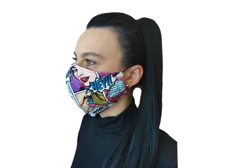 Rouška dámská - komiks