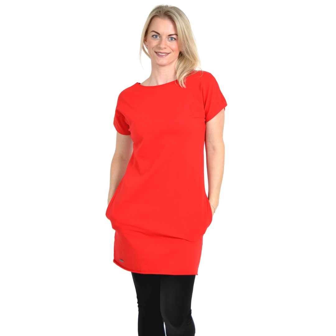 Šaty BASIC SUMMER / červená