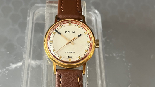Dámské Hodinky Prim, z roku 1976, zlacené II