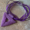 Přívěsek "Geometry in purple"