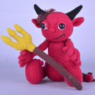 Háčkovaný čert Barnabáš - návod